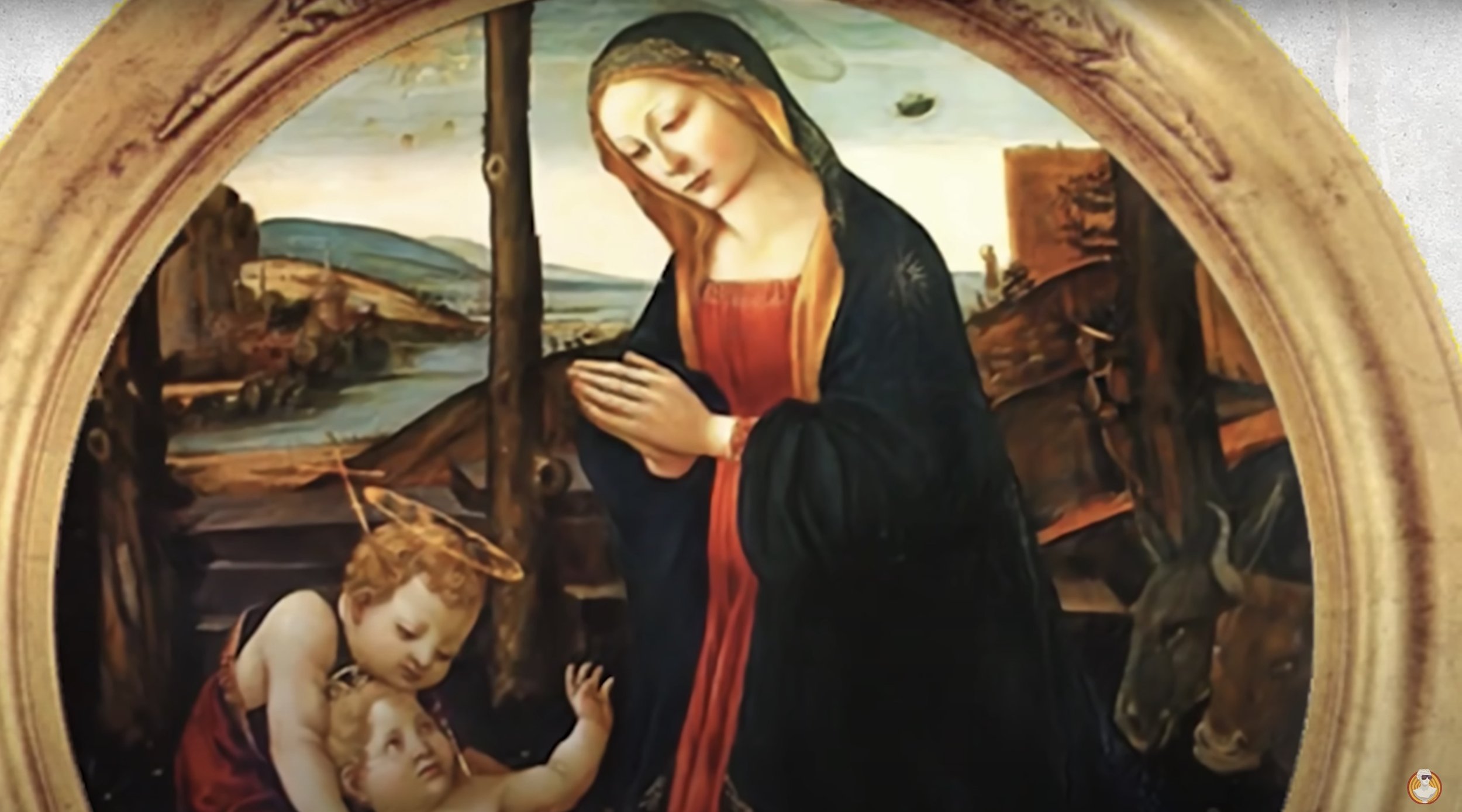 The video explores classic paintings that appear to depict UFOs The video explores classic paintings that appear to depict UFOs